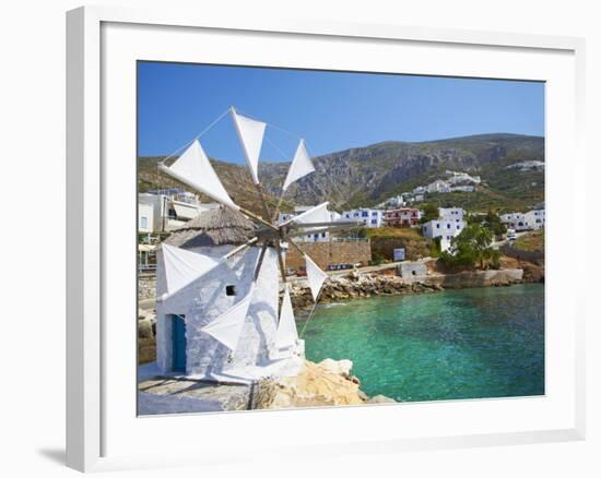 Aigiali Town and Port, Amorgos, Cyclades, Aegean, Greek Islands, Greece, Europe-Tuul-Framed Photographic Print