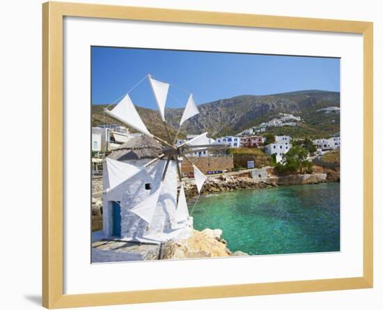 Aigiali Town and Port, Amorgos, Cyclades, Aegean, Greek Islands, Greece, Europe-Tuul-Framed Photographic Print