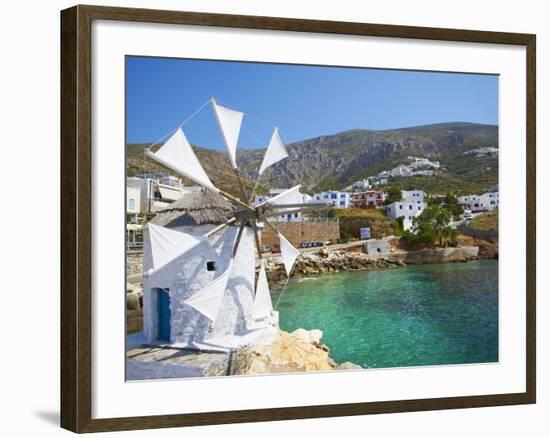 Aigiali Town and Port, Amorgos, Cyclades, Aegean, Greek Islands, Greece, Europe-Tuul-Framed Photographic Print