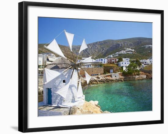 Aigiali Town and Port, Amorgos, Cyclades, Aegean, Greek Islands, Greece, Europe-Tuul-Framed Photographic Print