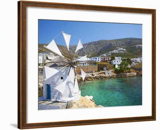 Aigiali Town and Port, Amorgos, Cyclades, Aegean, Greek Islands, Greece, Europe-Tuul-Framed Photographic Print