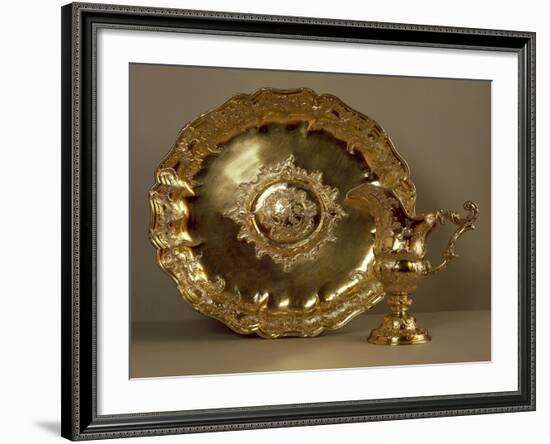 Aiguiere-Casque, Gilded Silver Helmet-Shaped Water Ewer and Basin-null-Framed Giclee Print