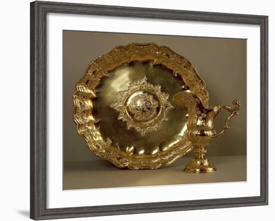 Aiguiere-Casque, Gilded Silver Helmet-Shaped Water Ewer and Basin-null-Framed Giclee Print