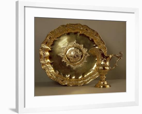 Aiguiere-Casque, Gilded Silver Helmet-Shaped Water Ewer and Basin-null-Framed Giclee Print