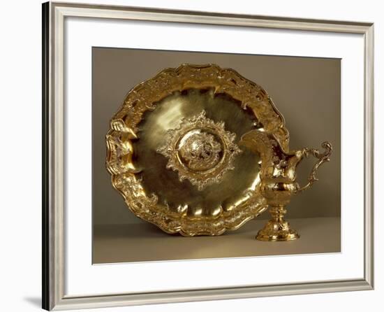 Aiguiere-Casque, Gilded Silver Helmet-Shaped Water Ewer and Basin-null-Framed Giclee Print