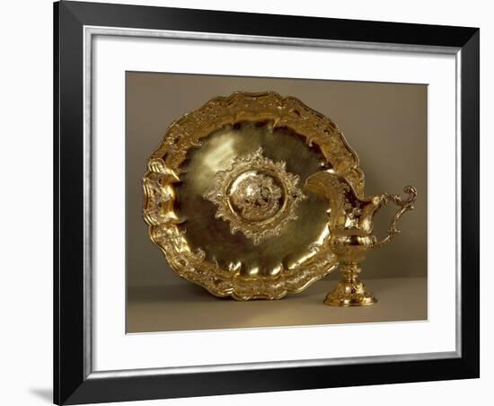 Aiguiere-Casque, Gilded Silver Helmet-Shaped Water Ewer and Basin-null-Framed Giclee Print