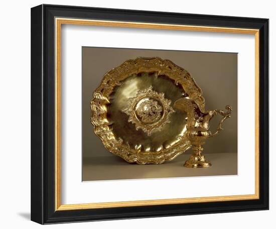 Aiguiere-Casque, Gilded Silver Helmet-Shaped Water Ewer and Basin-null-Framed Giclee Print