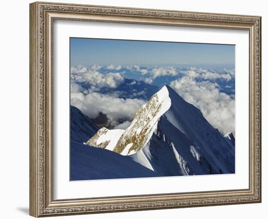 Aiguille De Bionnassay, 4052M, From Mont Blanc, Chamonix, French Alps, France, Europe-Christian Kober-Framed Photographic Print