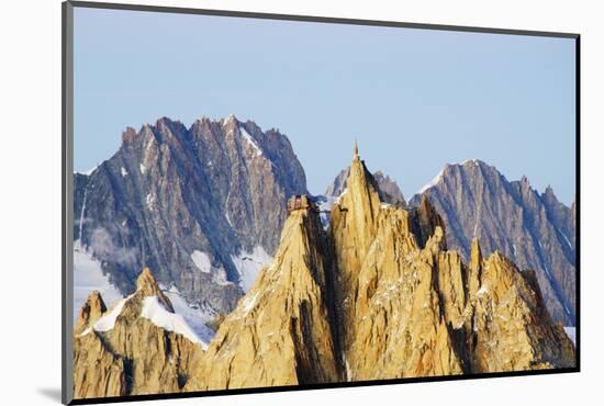 Aiguille Du Midi Cable Car Station, Haute-Savoie, French Alps, France, Europe-Christian Kober-Mounted Photographic Print