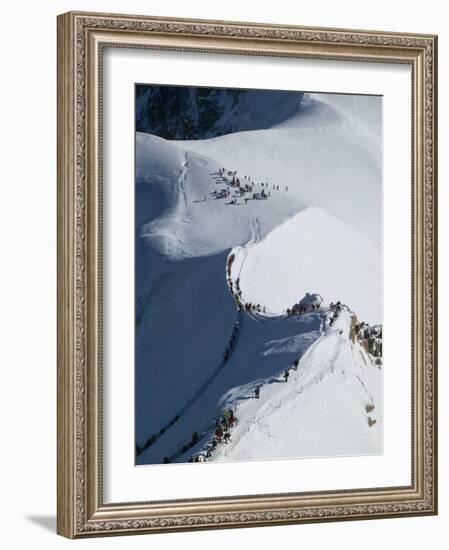 Aiguille du Midi, French Alps, Chamonix, France-Walter Bibikow-Framed Photographic Print