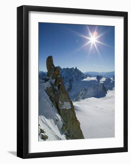 Aiguille du Midi, French Alps, Chamonix, France-Walter Bibikow-Framed Photographic Print