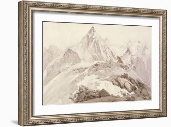 Aiguilles De Chamonix, C.1850-John Ruskin-Framed Giclee Print