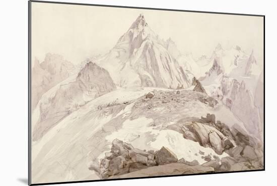 Aiguilles De Chamonix, C.1850-John Ruskin-Mounted Giclee Print