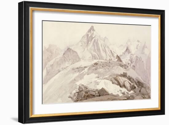 Aiguilles De Chamonix, C.1850-John Ruskin-Framed Giclee Print