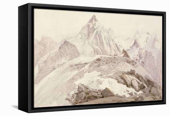 Aiguilles De Chamonix, C.1850-John Ruskin-Framed Premier Image Canvas