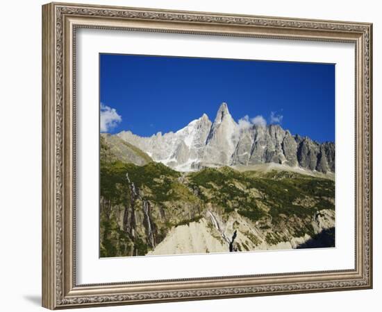 Aiguilles Du Dru, Mont Blanc Range, Chamonix, French Alps, France, Europe-Christian Kober-Framed Photographic Print