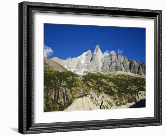 Aiguilles Du Dru, Mont Blanc Range, Chamonix, French Alps, France, Europe-Christian Kober-Framed Photographic Print