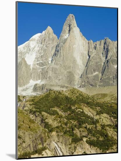 Aiguilles Du Dru, Mont Blanc Range, Chamonix, French Alps, France, Europe-Christian Kober-Mounted Photographic Print