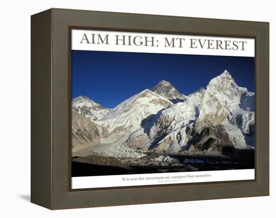 Aim High: Mt Everest-AdventureArt-Framed Premier Image Canvas