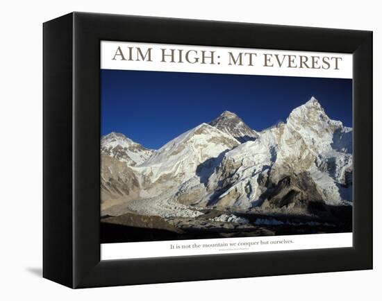 Aim High: Mt Everest-AdventureArt-Framed Premier Image Canvas