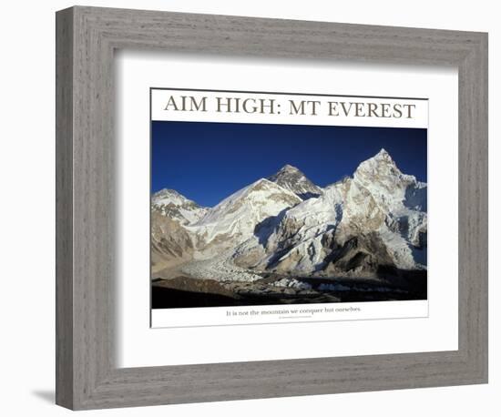 Aim High: Mt Everest-AdventureArt-Framed Photographic Print