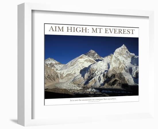 Aim High: Mt Everest-AdventureArt-Framed Photographic Print