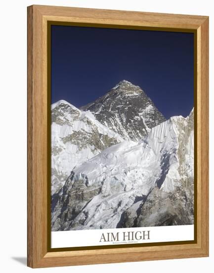 Aim High - Mt Everest-AdventureArt-Framed Premier Image Canvas