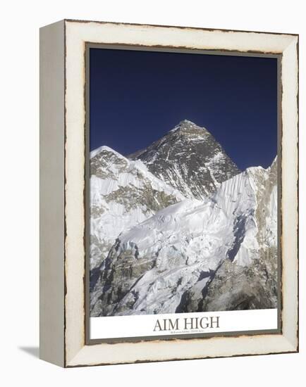 Aim High - Mt Everest-AdventureArt-Framed Premier Image Canvas