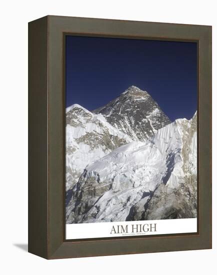 Aim High - Mt Everest-AdventureArt-Framed Premier Image Canvas