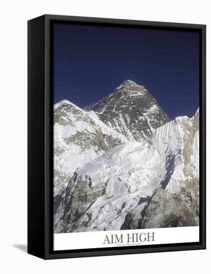 Aim High - Mt Everest-AdventureArt-Framed Premier Image Canvas