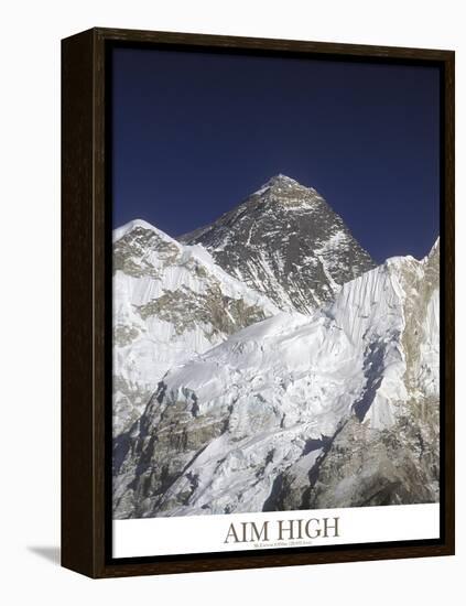 Aim High - Mt Everest-AdventureArt-Framed Premier Image Canvas