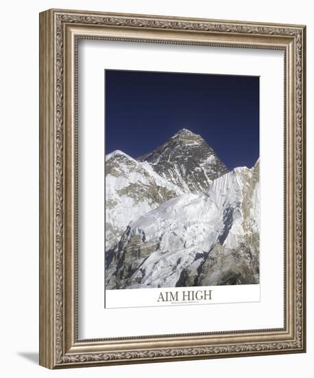 Aim High - Mt Everest-AdventureArt-Framed Premium Photographic Print