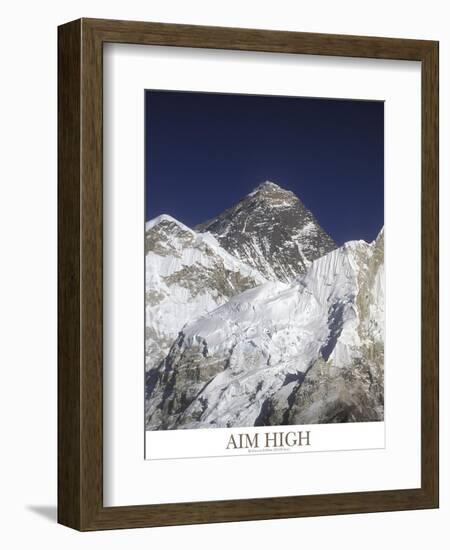 Aim High - Mt Everest-AdventureArt-Framed Premium Photographic Print