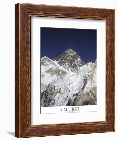 Aim High - Mt Everest-AdventureArt-Framed Premium Photographic Print