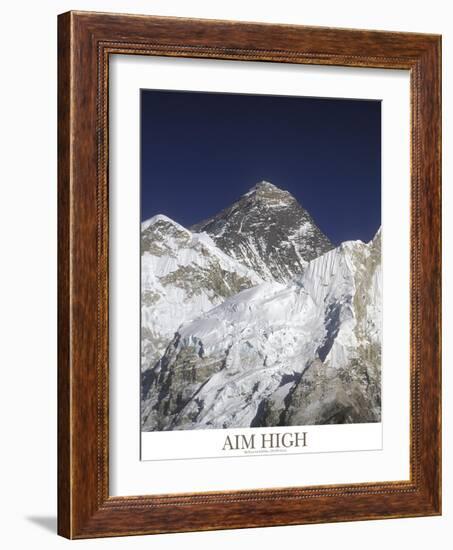 Aim High - Mt Everest-AdventureArt-Framed Photographic Print