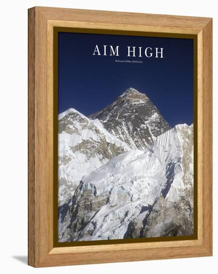 Aim High - Mt Everest-AdventureArt-Framed Premier Image Canvas