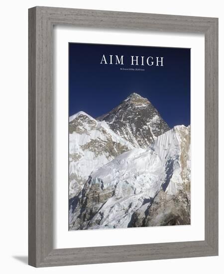 Aim High - Mt Everest-AdventureArt-Framed Photographic Print