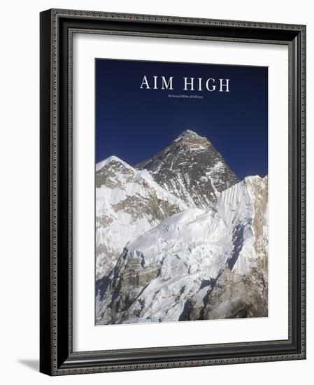 Aim High - Mt Everest-AdventureArt-Framed Photographic Print