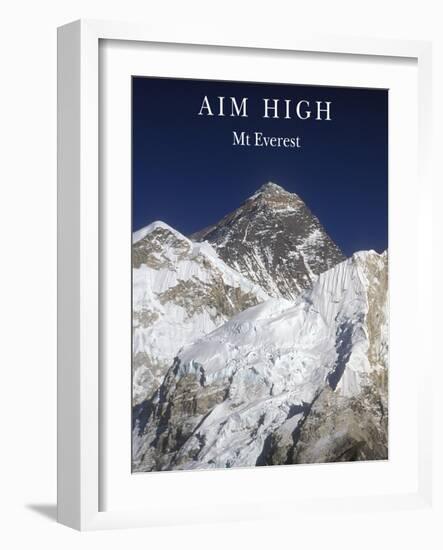 Aim High - Mt Everest-AdventureArt-Framed Photographic Print