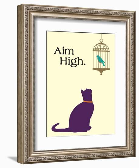 Aim High-Cat is Good-Framed Premium Giclee Print