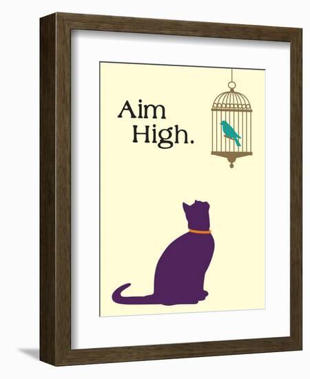 Aim High-Cat is Good-Framed Premium Giclee Print