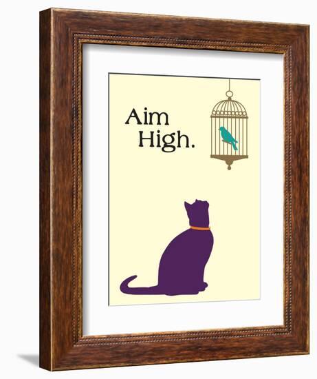 Aim High-Cat is Good-Framed Premium Giclee Print