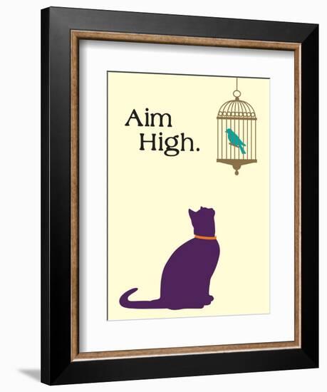 Aim High-Cat is Good-Framed Premium Giclee Print