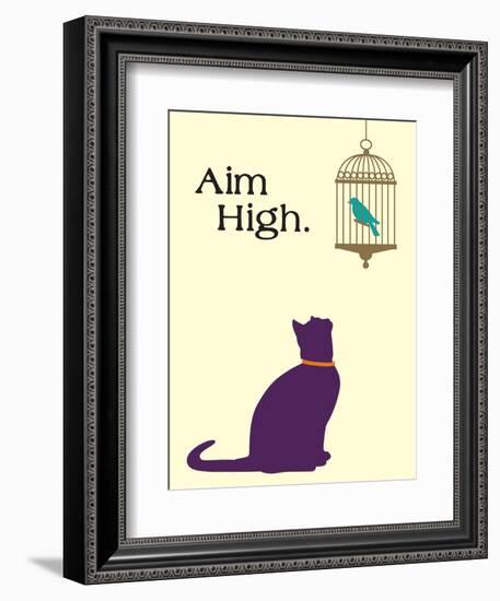 Aim High-Cat is Good-Framed Premium Giclee Print