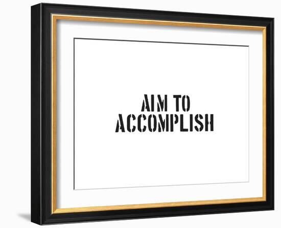 Aim To Accomplish-SM Design-Framed Art Print