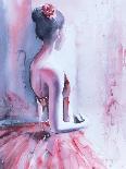 Ballerina In Blue-Aimee Del Valle-Art Print