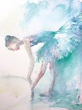 Ballerina In Blue-Aimee Del Valle-Framed Art Print