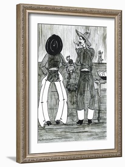 Ain't Had So Much Fun Since The Hogs Et My Little Brother-Frank Redlinger-Framed Art Print