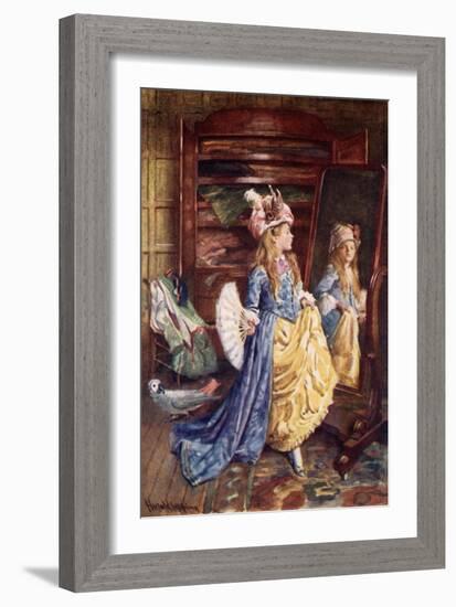 "Ain't We Fine? Get Along, You Fright! Hold Your Tongue! Kiss Me, Dear; Ha! Ha!"-Harold Copping-Framed Giclee Print