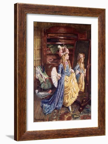 "Ain't We Fine? Get Along, You Fright! Hold Your Tongue! Kiss Me, Dear; Ha! Ha!"-Harold Copping-Framed Giclee Print